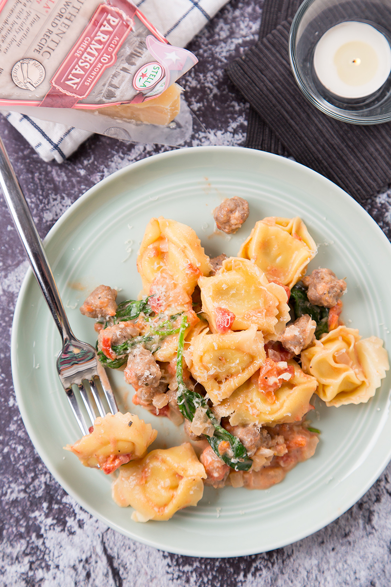 Tortellini With Sausage And Spinach - The Missing Lokness